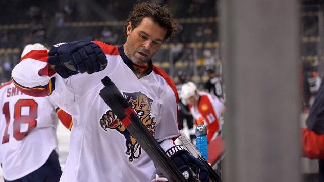 Útočník Floridy Panthers Jaromír Jágr. Útočník Floridy Panthers Jaromír Jágr.