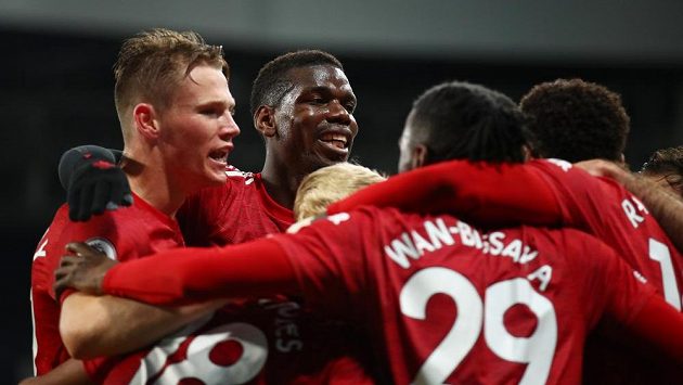 Fotbalisté Manchesteru United se radují z gólu proti Newcastlu. Ilustrační foto. Fotbalisté Manchesteru United se radují z gólu proti Newcastlu. Ilustrační foto.