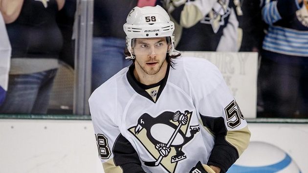Obránce Pittsburghu Kris Letang. Obránce Pittsburghu Kris Letang.