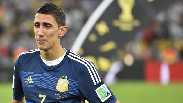 Argentinský záložník Ángel Di María. Argentinský záložník Ángel Di María.