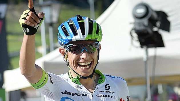 Nový lídr Gira, Esteban Chaves z Kolumbie. Nový lídr Gira, Esteban Chaves z Kolumbie.
