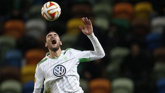 Útočník Wolfsburgu Bas Dost. Útočník Wolfsburgu Bas Dost.