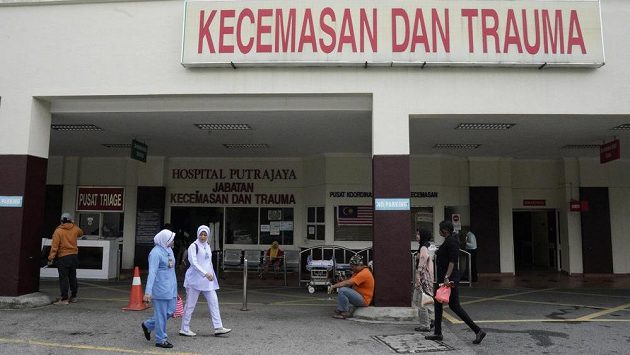 Nemocnice Putrajaya, kde skončil první hráč světového žebříčku badmintonistů Kento Momota. Nemocnice Putrajaya, kde skončil první hráč světového žebříčku badmintonistů Kento Momota.