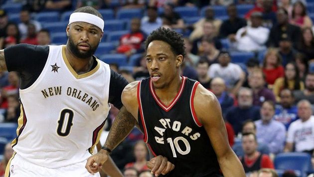 DeMarcus Cousins (0) z New Orleans a DeMar DeRozan (10) z Toronta. DeMarcus Cousins (0) z New Orleans a DeMar DeRozan (10) z Toronta.
