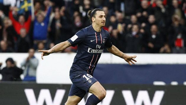 Kanonýr Paris Saint-Germain Zlatan Ibrahimovic. Kanonýr Paris Saint-Germain Zlatan Ibrahimovic.