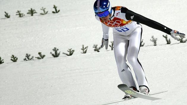 Slovinský skokan Peter Prevc v olympéijské kvalifikaci. Slovinský skokan Peter Prevc v olympéijské kvalifikaci.