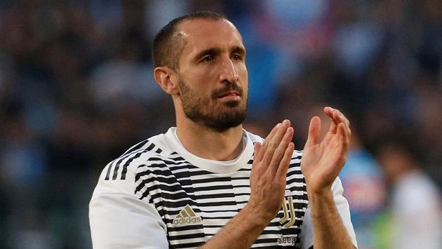 Giorgio Chiellini při utkání Juventus - Neapol. Giorgio Chiellini při utkání Juventus - Neapol.