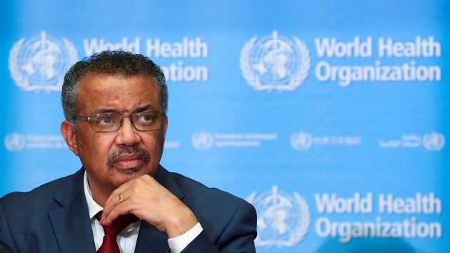Generální ředitel Světové zdravotnické organizace (WHO) Tedros Adhanom Ghebreyesus v Ženevě. Generální ředitel Světové zdravotnické organizace (WHO) Tedros Adhanom Ghebreyesus v Ženevě.