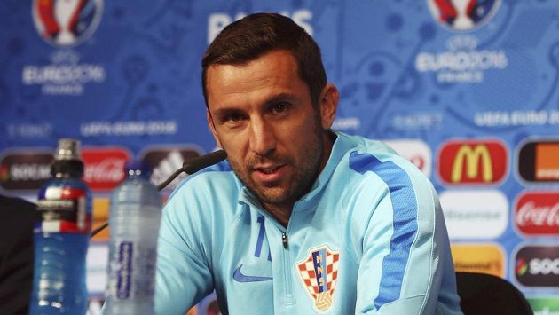 Chorvatský kapitán Dario Srna. Chorvatský kapitán Dario Srna.