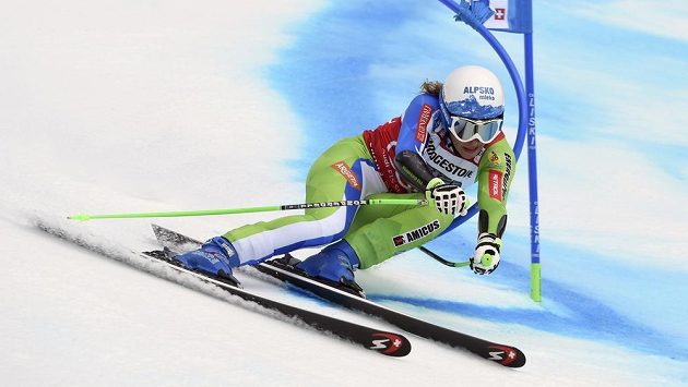 Slovinská lyžařka Ilka Štuhecová vybojovala křišťálový glóbus za kombinaci. Slovinská lyžařka Ilka Štuhecová vybojovala křišťálový glóbus za kombinaci.