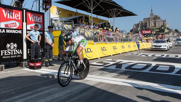 Paralympik Jiří Ježek během časovky na Tour de France Paralympik Jiří Ježek během časovky na Tour de France