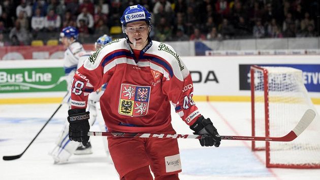 Tomáš Hertl v reprezentačním dresu. Tomáš Hertl v reprezentačním dresu.