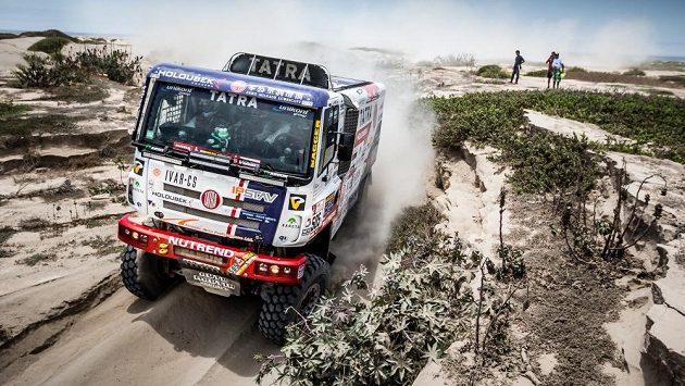 Martin Kolomý na trati Rallye Dakar. Martin Kolomý na trati Rallye Dakar.