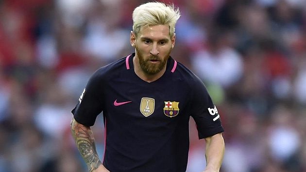 Hvězda Barcelony a argentinské reprezentace Lionel Messi. Hvězda Barcelony a argentinské reprezentace Lionel Messi.