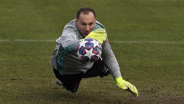Brankář Českých Budějovic Jaroslav Drobný. Brankář Českých Budějovic Jaroslav Drobný.