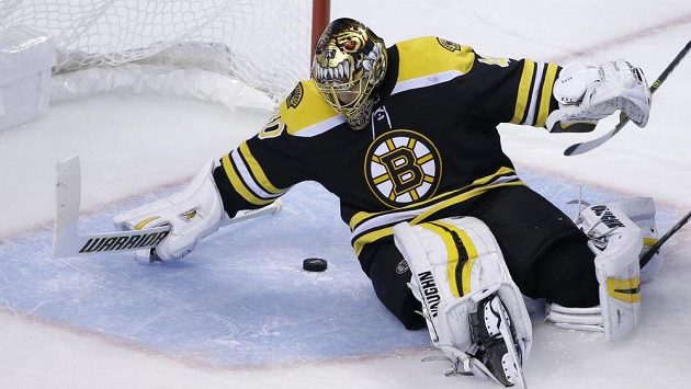 Finský gólman Bostonu Tuukka Rask. Finský gólman Bostonu Tuukka Rask.