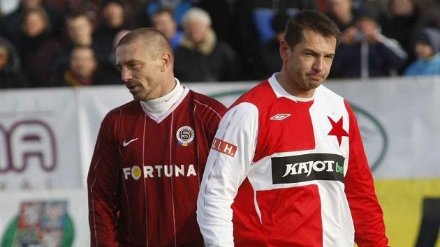 Tomáš Řepka a Pavel Kuka v Silvestrovském derby Sparty se Slavií. Tomáš Řepka a Pavel Kuka v Silvestrovském derby Sparty se Slavií.