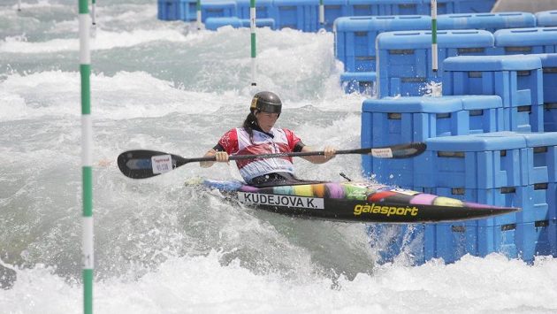 Kateřina Kudějová na trati kvalifikace mistrovství světa v Riu. Kateřina Kudějová na trati kvalifikace mistrovství světa v Riu.