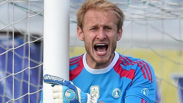 Brankář Bohemians Zdeněk Zlámal. Brankář Bohemians Zdeněk Zlámal.