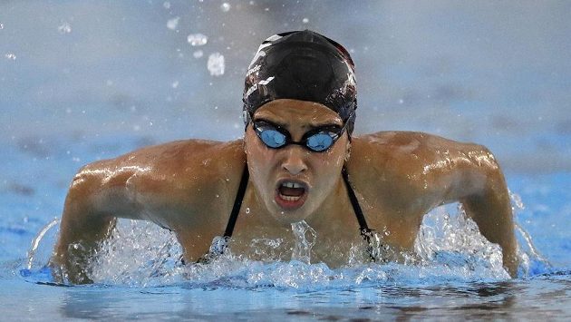 Členka Olympijského týmu uprchlíků Jusra Mardiniová ze Sýrie. Členka Olympijského týmu uprchlíků Jusra Mardiniová ze Sýrie.