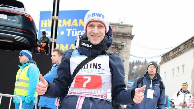 Skokan na lyžích Roman Koudelka skončil v Garmisch-Partenkirchenu na čtvrtém místě. Skokan na lyžích Roman Koudelka skončil v Garmisch-Partenkirchenu na čtvrtém místě.