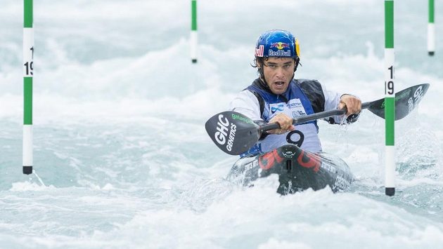Kajakář Vavřinec Hradilek při kvalifikaci mistrovství světa v Lee Valley (archivní snímek). Kajakář Vavřinec Hradilek při kvalifikaci mistrovství světa v Lee Valley (archivní snímek).