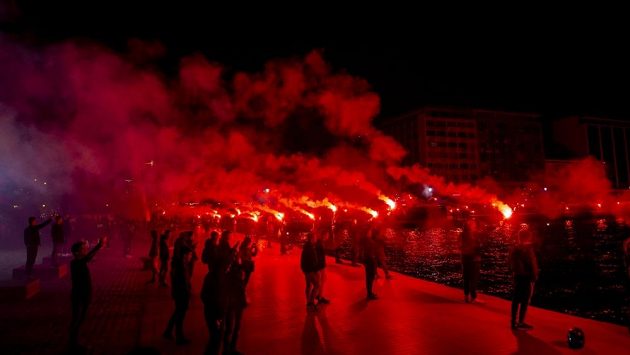 Fanoušci PAOK Soluň. Fanoušci PAOK Soluň.