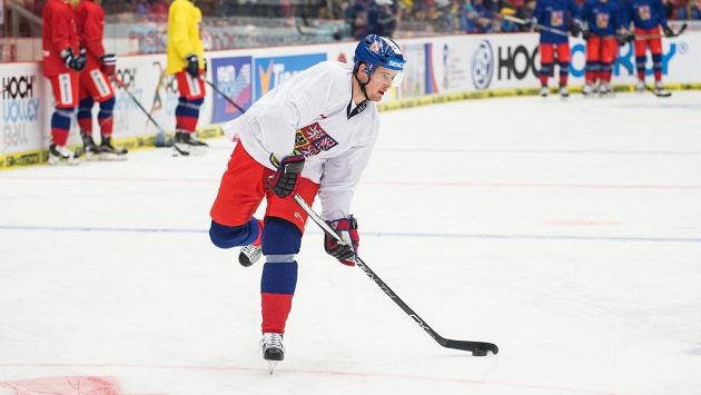 Roman Červenka během tréninku hokejové reprezentace před turnajem Carlson Hockey Games v Českých Budějovicích. Roman Červenka během tréninku hokejové reprezentace před turnajem Carlson Hockey Games v Českých Budějovicích.