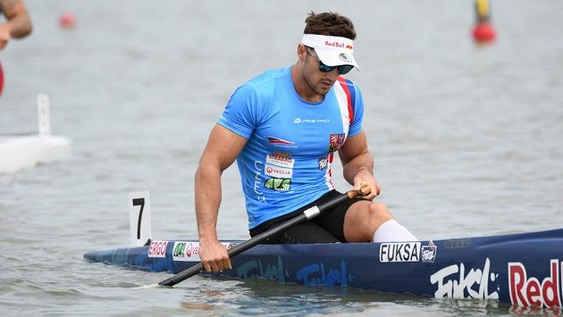 Martin Fuksa za cílem finále kilometru na mistrovství světa v Szegedu. Martin Fuksa za cílem finále kilometru na mistrovství světa v Szegedu.