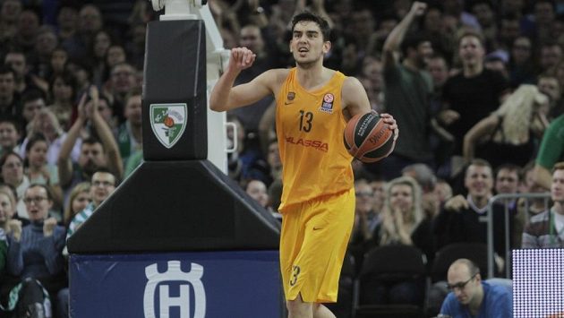 Basketbalista Tomáš Satoranský v dresu Barcelony (ilustrační foto). Basketbalista Tomáš Satoranský v dresu Barcelony (ilustrační foto).