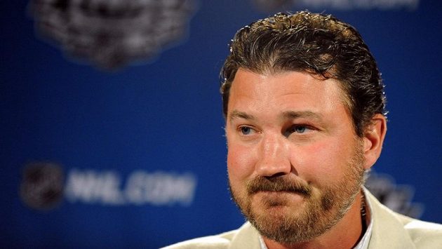 Legenda Pittsburghu Penguins a spolumajitel klubu Mario Lemieux. Legenda Pittsburghu Penguins a spolumajitel klubu Mario Lemieux.