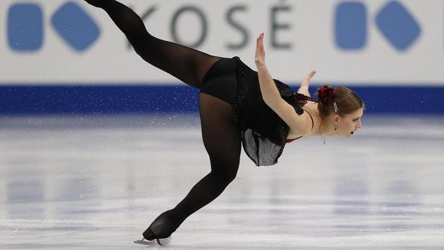 Česká krasobruslařka Eliška Březinová na mistrovství světa v Saitamě. Česká krasobruslařka Eliška Březinová na mistrovství světa v Saitamě.