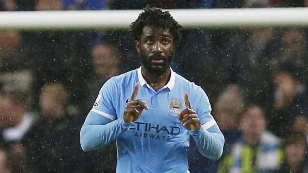 Wilfried Bony vstřelil proti Swansea první gól Manchesteru City. Wilfried Bony vstřelil proti Swansea první gól Manchesteru City.