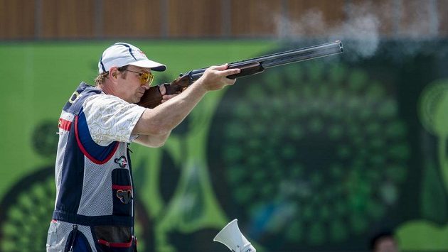Český střelec Jan Sychra na Evropských hrách v Baku. Český střelec Jan Sychra na Evropských hrách v Baku.