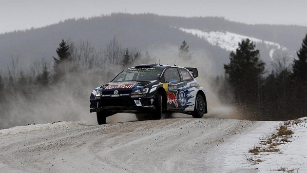 Francouz Sebastien Ogier na Švédskou rallyea. Francouz Sebastien Ogier na Švédskou rallyea.