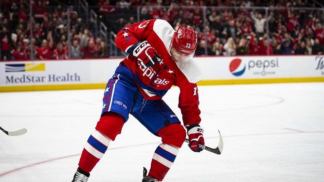 Jakub Vrána oslavuje svůj gól proti New Jersey. Jakub Vrána oslavuje svůj gól proti New Jersey.