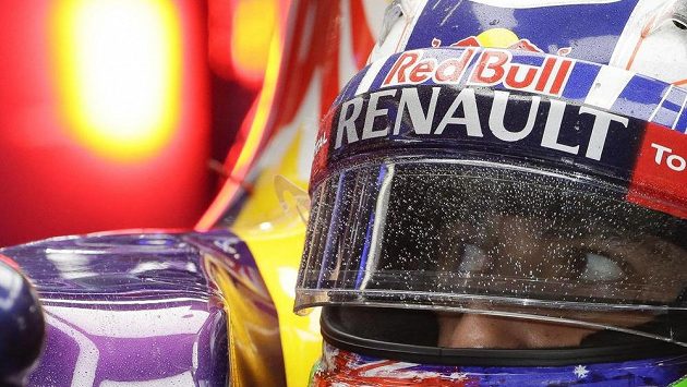 Detail Daniela Ricciarda ze stáje Red Bull. Detail Daniela Ricciarda ze stáje Red Bull.