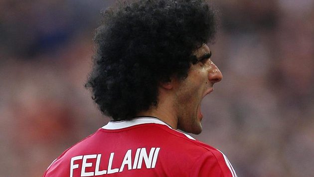 Marouane Fellaini z Manchesteru United. Marouane Fellaini z Manchesteru United.