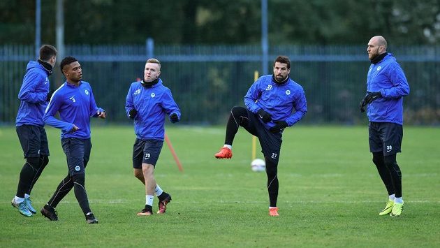 Fotbalisté Slovanu Liberec na středečním tréninku před utkáním Evropské ligy s Fiorentinou. Fotbalisté Slovanu Liberec na středečním tréninku před utkáním Evropské ligy s Fiorentinou.