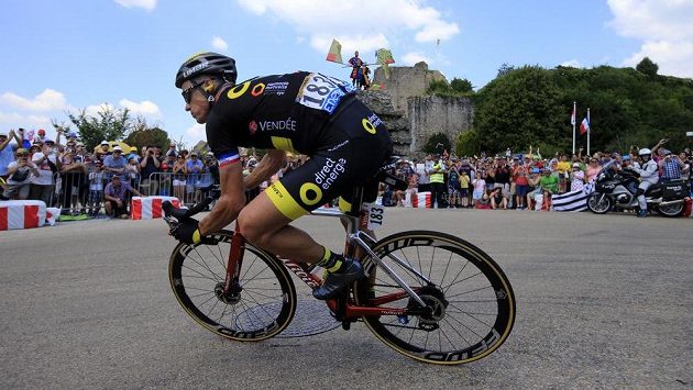 Francouz Sylvain Chavanel při letošní Tour. Francouz Sylvain Chavanel při letošní Tour.
