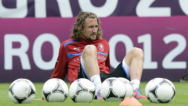 Petr Jiráček na tréninku české reprezentace. Petr Jiráček na tréninku české reprezentace.