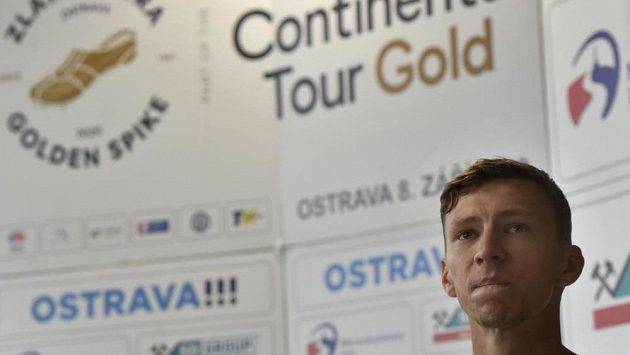 Výškař Marek Bahník na tiskové konferenci před 59. ročníkem atletického mítinku Zlatá tretra Ostrava. Výškař Marek Bahník na tiskové konferenci před 59. ročníkem atletického mítinku Zlatá tretra Ostrava.