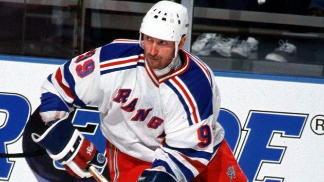 Wayne Gretzky v dresu NY Rangers. Wayne Gretzky v dresu NY Rangers.