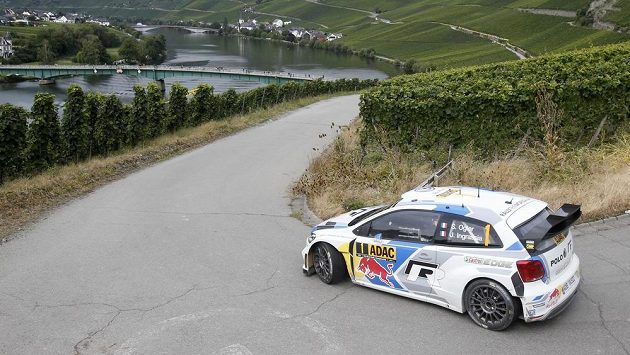 Francouz Sébastien Ogier během Německé rallye. Francouz Sébastien Ogier během Německé rallye.