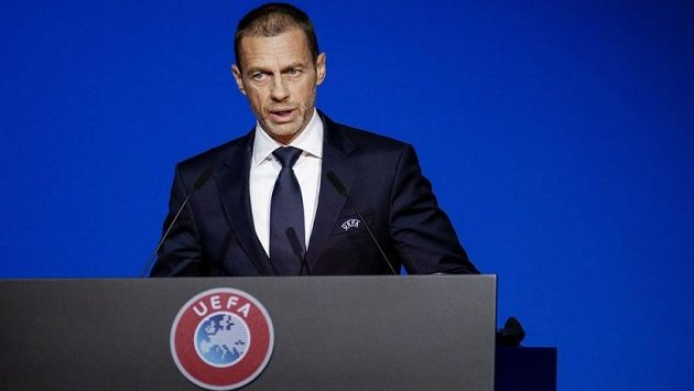 Předseda UEFA Aleksander Čeferin Předseda UEFA Aleksander Čeferin