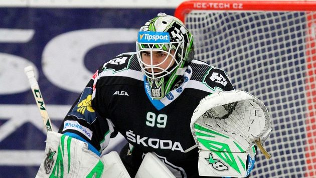 Brankář Martin Růžička v dresu Mladé Boleslavi. Brankář Martin Růžička v dresu Mladé Boleslavi.