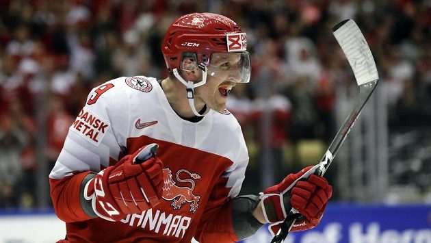 Dán Fredrik Storm se raduje po gólu proti Norsku. Dán Fredrik Storm se raduje po gólu proti Norsku.