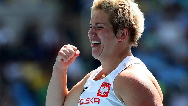 Radující se polská kladivářka Anita Wlodarczyková. Radující se polská kladivářka Anita Wlodarczyková.