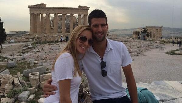 Novak Djokovič s budoucí novomanželkou Jelenou Rističovou. Novak Djokovič s budoucí novomanželkou Jelenou Rističovou.