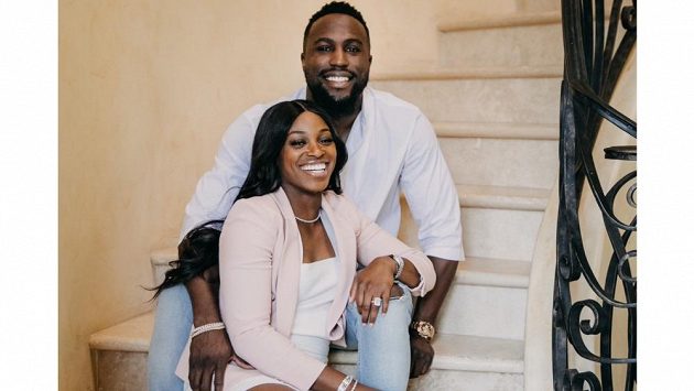Sloane Stephensová a její snoubenec Jozy Altidore. Sloane Stephensová a její snoubenec Jozy Altidore.